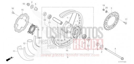 HINTERRAD CRF300LAP de 2023