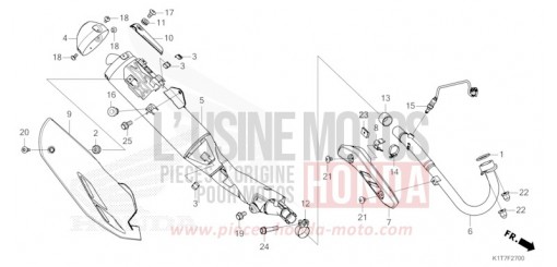 ABGAS-SCHALLDAEMPFER CRF300LAP de 2023