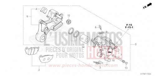 HINTERRAD-BREMSSATTEL CRF300LAS de 2025