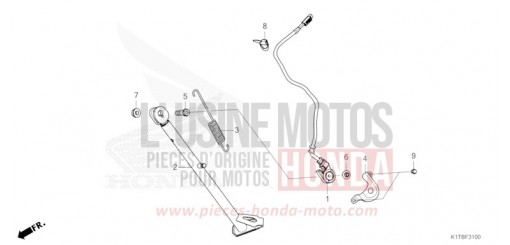 SEITENSTAENDER CRF300LAS de 2025