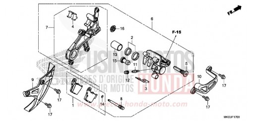 HINTERRAD-BREMSSATTEL CRF450LK de 2019