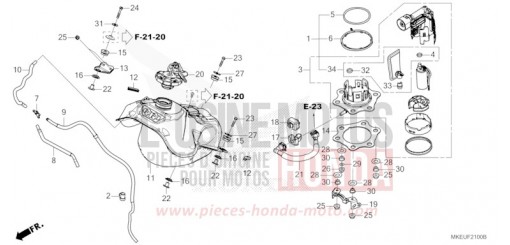 KRAFTSTOFFTANK CRF450LK de 2019