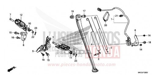 STUFE/STAENDER CRF450LK de 2019