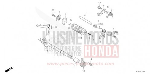 SCHALTTROMMEL MSX125AR de 2024