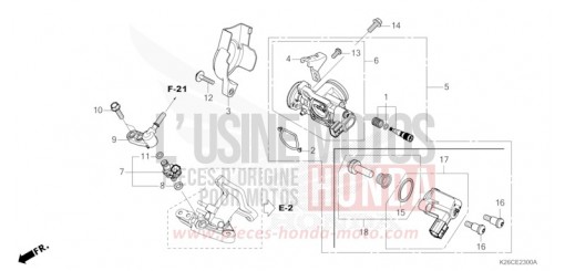 DROSSELKLAPPENGEHAEUSE MSX125AR de 2024