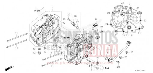 KURBELGEHAEUSE MSX125AR de 2024