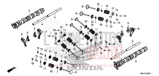 NOCKENWELLE/VENTIL GL1800BK de 2019