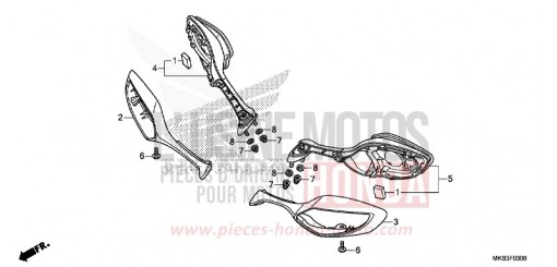 RUECKSPIEGEL CBR1000RAG de 2016