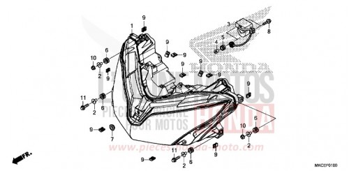 SCHEINWERFER GL1800DAK de 2019