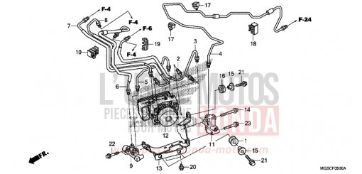ABS-MODULATOR NC700DC de 2012