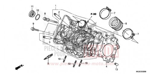 ZYLINDERKOPF NC700DC de 2012