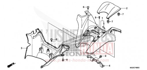 GRIFFABDECKUNG NC700DC de 2012