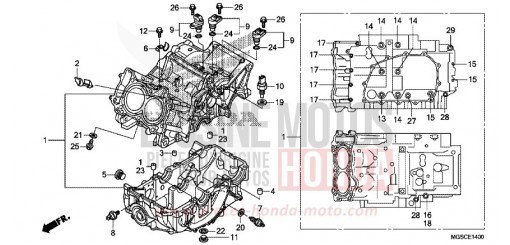 KURBELGEHAEUSE NC700DC de 2012