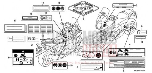 WARNETIKETT NC700DC de 2012