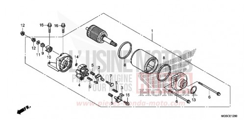 ANLASSER NC700DC de 2012