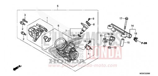 DROSSELKLAPPENGEHAEUSE NC700DC de 2012