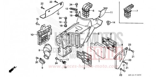 LUFTFILTER MTX125RWF de 1985