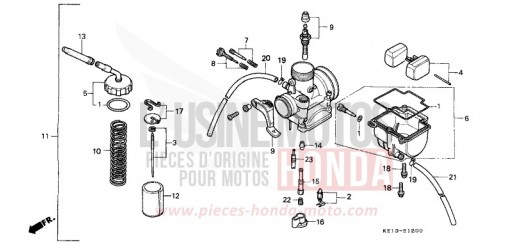 VERGASER MTX125RWF de 1985