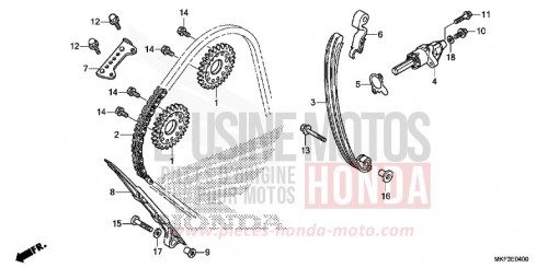 NOCKENWELLENKETTE/SPANNVORRICHTUNG CBR1000RAH de 2017