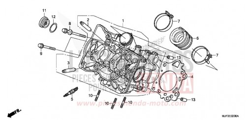 ZYLINDERKOPF CTX700AE de 2014