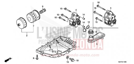 OELWANNE/OELPUMPE CTX700AE de 2014