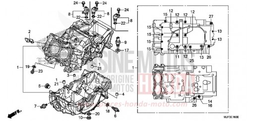KURBELGEHAEUSE CTX700AE de 2014