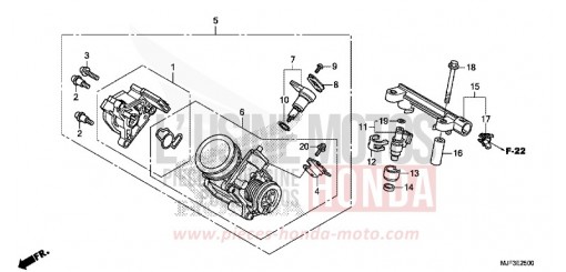 DROSSELKLAPPENGEHAEUSE CTX700AE de 2014