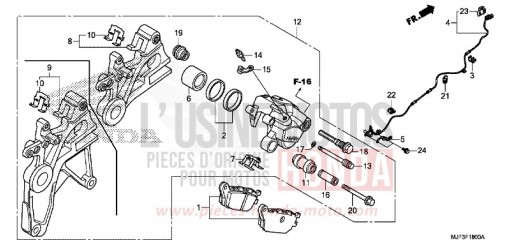 HINTERRAD-BREMSSATTEL CTX700AE de 2014