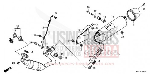 ABGAS-SCHALLDAEMPFER CTX700AE de 2014