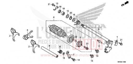 SCHALTTROMMEL CBR1000RRF de 2015