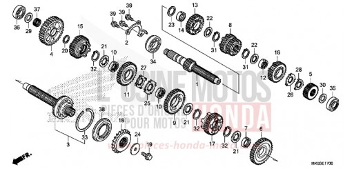 GETRIEBE CBR1000RRF de 2015