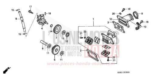 OELPUMPE/PLAETTCHENVENTIL CRM125RM de 1991