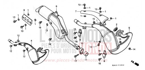 ABGAS-SCHALLDAEMPFER CRM125RR de 1994