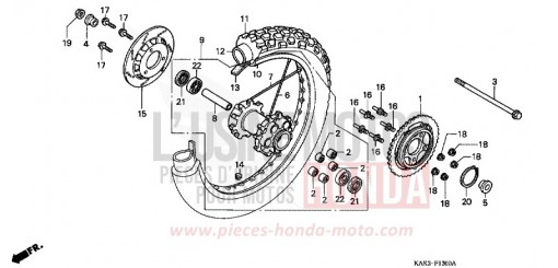 HINTERRAD CRM125RX de 1999