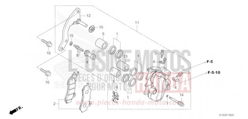 VORDERRAD-BREMSSATTEL FSH125R de 2024