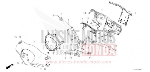 ROHRGRIFF/GRIFFABDECKUNG FSH125R de 2024