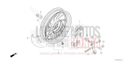 HINTERRAD FSH125R de 2024