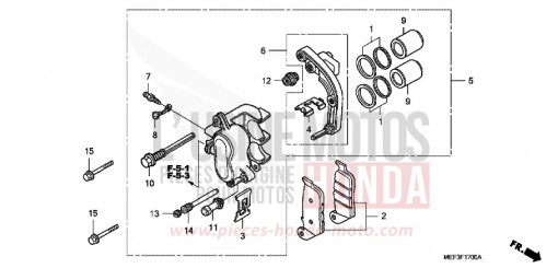 HINTERRAD-BREMSSATTEL FJS400D9 de 2009