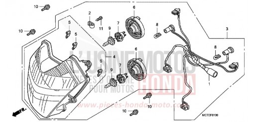 SCHEINWERFER FJS600D7 de 2007