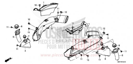 LUFTANSAUGKANAL CBR1000S1H de 2017
