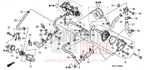 WASSERPUMPE FJS600D7 de 2007