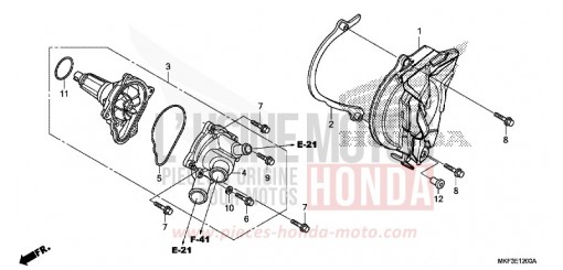 WASSERPUMPE CBR1000S2H de 2017