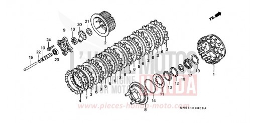 KUPPLUNG GL1500AN de 1992