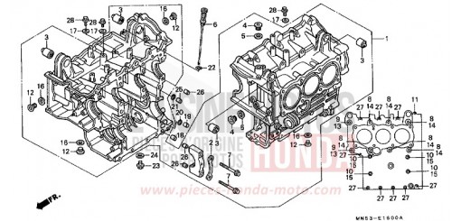 ZYLINDERBLOCK GL1500AN de 1992
