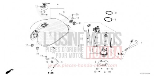 KRAFTSTOFFTANK/KRAFTSTOFFPUMPE GB350SS de 2025