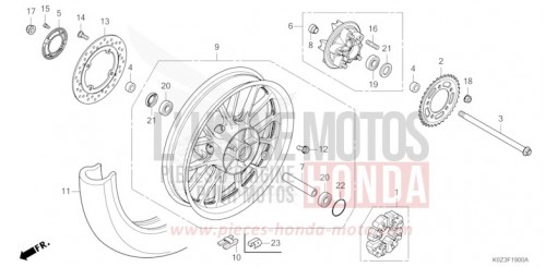 HINTERRAD GB350SS de 2025
