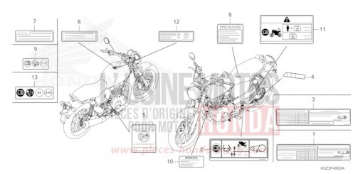 WARNETIKETT GB350SS de 2025