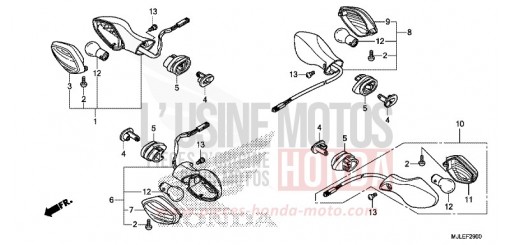 CLIGNOTANT NC700SDE de 2014
