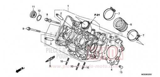 ZYLINDERKOPF NC700XAC de 2012