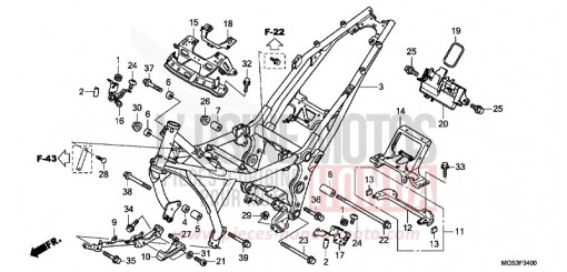 RAHMENKOERPER NC700XAC de 2012